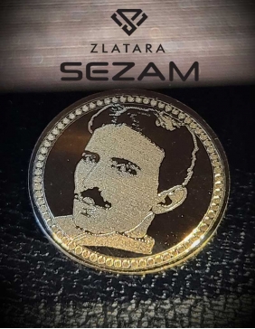 Zlatnik 14 k  - Nikola Tesla