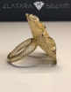 Ekskluzivni prsten-cvet od zutog zlata, rucna izrada
